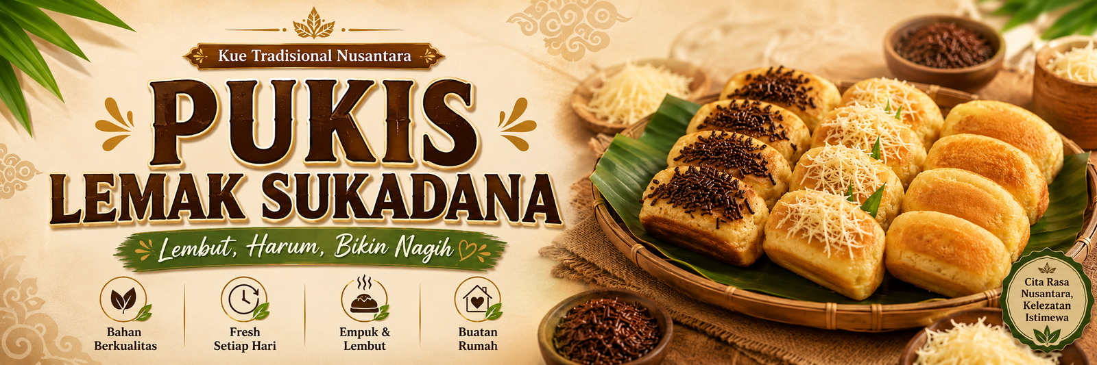 Banner Kueh Pukis Lemak Sukadana
